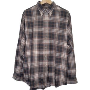 Viyella Wool Cotton Button Down Shirt, Size L